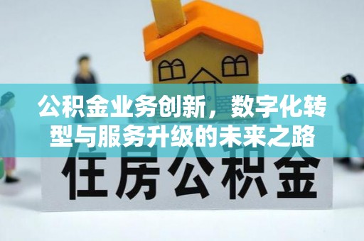 七里河公积金业务创新，数字化转型与服务升级的未来之路